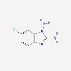 molecular formula C7H7ClN4 B575021 6-Chlorobenzimidazole-1,2-diamine CAS No. 171082-86-3