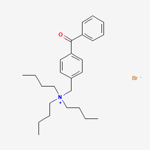 molecular formula C26H38BrNO B575023 N-[(4-Benzoylphenyl)methyl]-N,N-dibutylbutan-1-aminium bromide CAS No. 172040-91-4