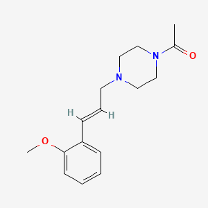 molecular formula C16H22N2O2 B5750267 1-acetyl-4-[3-(2-methoxyphenyl)-2-propen-1-yl]piperazine 