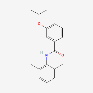 molecular formula C18H21NO2 B5750285 N-(2,6-dimethylphenyl)-3-isopropoxybenzamide 