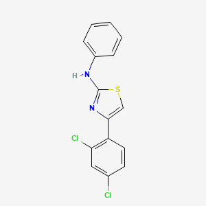 molecular formula C15H10Cl2N2S B5750305 4-(2,4-dichlorophenyl)-N-phenyl-1,3-thiazol-2-amine 
