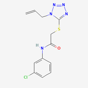 molecular formula C12H12ClN5OS B5750322 2-[(1-allyl-1H-tetrazol-5-yl)thio]-N-(3-chlorophenyl)acetamide 
