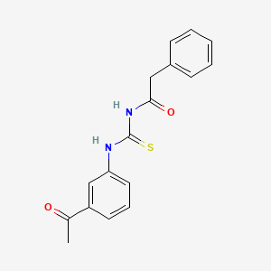 N-{[(3-acetylphenyl)amino]carbonothioyl}-2-phenylacetamide