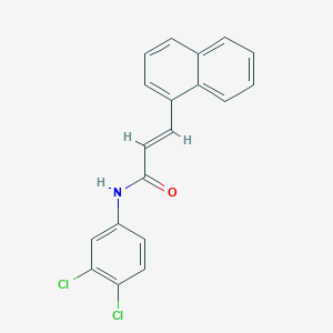 molecular formula C19H13Cl2NO B5750372 N-(3,4-dichlorophenyl)-3-(1-naphthyl)acrylamide 