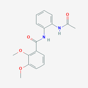 molecular formula C17H18N2O4 B5750396 N-[2-(acetylamino)phenyl]-2,3-dimethoxybenzamide 