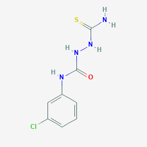 molecular formula C8H9ClN4OS B5750406 2-(aminocarbonothioyl)-N-(3-chlorophenyl)hydrazinecarboxamide 
