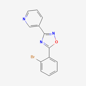 3-[5-(2-bromophenyl)-1,2,4-oxadiazol-3-yl]pyridine