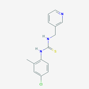 molecular formula C14H14ClN3S B5750424 N-(4-chloro-2-methylphenyl)-N'-(3-pyridinylmethyl)thiourea 