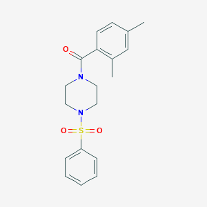 1-(2,4-dimethylbenzoyl)-4-(phenylsulfonyl)piperazine