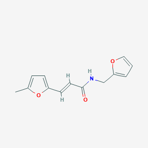 molecular formula C13H13NO3 B5750447 N-(2-furylmethyl)-3-(5-methyl-2-furyl)acrylamide 