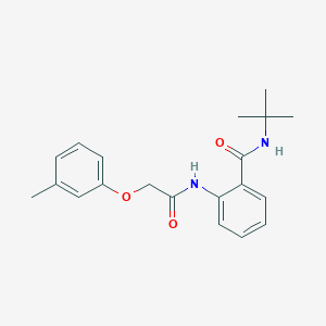 molecular formula C20H24N2O3 B5750477 N-(tert-butyl)-2-{[(3-methylphenoxy)acetyl]amino}benzamide 