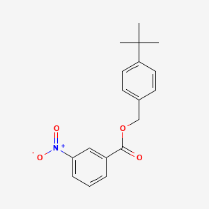 molecular formula C18H19NO4 B5750485 4-tert-butylbenzyl 3-nitrobenzoate 