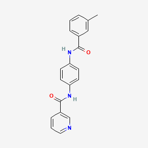 N-{4-[(3-methylbenzoyl)amino]phenyl}nicotinamide