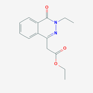 molecular formula C14H16N2O3 B5750522 ethyl (3-ethyl-4-oxo-3,4-dihydro-1-phthalazinyl)acetate CAS No. 28081-49-4