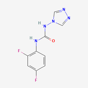 molecular formula C9H7F2N5O B5750535 N-(2,4-difluorophenyl)-N'-4H-1,2,4-triazol-4-ylurea 