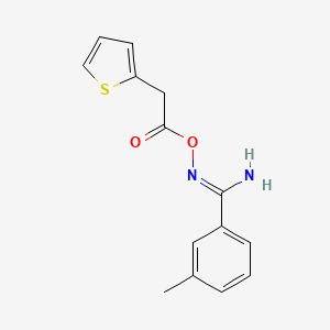 3-methyl-N'-[(2-thienylacetyl)oxy]benzenecarboximidamide