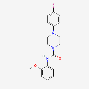 molecular formula C18H20FN3O2 B5750568 4-(4-fluorophenyl)-N-(2-methoxyphenyl)-1-piperazinecarboxamide 