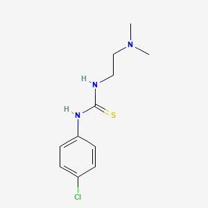 molecular formula C11H16ClN3S B5750575 N-(4-chlorophenyl)-N'-[2-(dimethylamino)ethyl]thiourea 