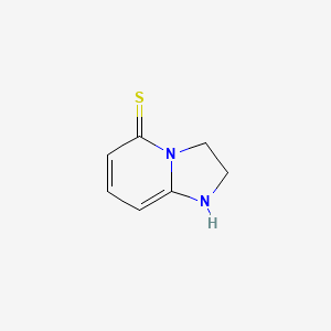 molecular formula C7H8N2S B575058 2,3-Dihydroimidazo[1,2-a]pyridine-5(1H)-thione CAS No. 182068-93-5