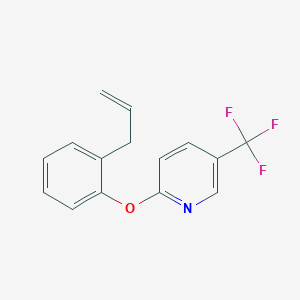 molecular formula C15H12F3NO B5750583 2-(2-allylphenoxy)-5-(trifluoromethyl)pyridine 