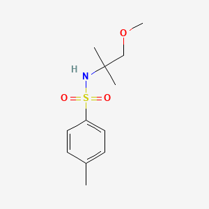 molecular formula C12H19NO3S B5750589 N-(2-methoxy-1,1-dimethylethyl)-4-methylbenzenesulfonamide 
