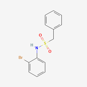 molecular formula C13H12BrNO2S B5750604 N-(2-bromophenyl)-1-phenylmethanesulfonamide 