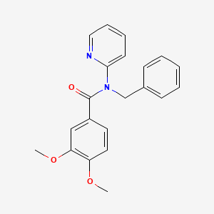 molecular formula C21H20N2O3 B5750658 N-benzyl-3,4-dimethoxy-N-2-pyridinylbenzamide 