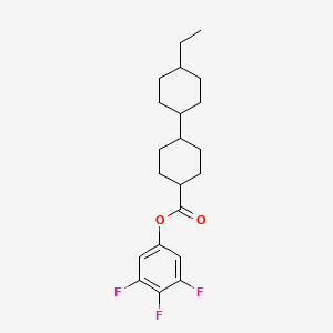 molecular formula C21H27F3O2 B575066 3,4,5-Trifluorophenyl 4'-ethyl[1,1'-bi(cyclohexane)]-4-carboxylate CAS No. 181943-55-5
