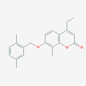 7-[(2,5-dimethylbenzyl)oxy]-4-ethyl-8-methyl-2H-chromen-2-one