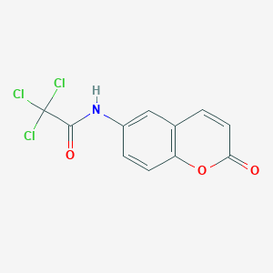 2,2,2-trichloro-N-(2-oxo-2H-chromen-6-yl)acetamide