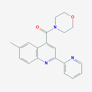 6-methyl-4-(4-morpholinylcarbonyl)-2-(2-pyridinyl)quinoline