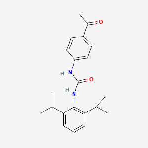 molecular formula C21H26N2O2 B5750692 N-(4-acetylphenyl)-N'-(2,6-diisopropylphenyl)urea 