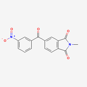 molecular formula C16H10N2O5 B5750700 2-methyl-5-(3-nitrobenzoyl)-1H-isoindole-1,3(2H)-dione 