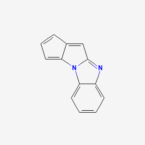 molecular formula C13H8N2 B575071 Cyclopenta[4,5]pyrrolo[1,2-a]benzimidazole CAS No. 161853-14-1
