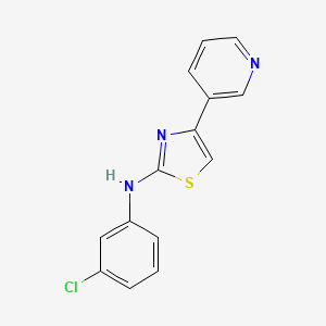 N-(3-chlorophenyl)-4-(3-pyridinyl)-1,3-thiazol-2-amine
