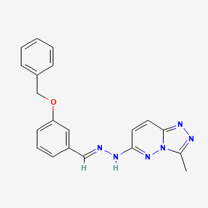 3-(benzyloxy)benzaldehyde (3-methyl[1,2,4]triazolo[4,3-b]pyridazin-6-yl)hydrazone