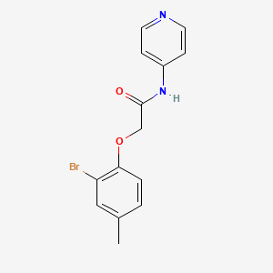 2-(2-bromo-4-methylphenoxy)-N-4-pyridinylacetamide