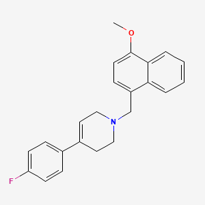 molecular formula C23H22FNO B5750733 4-(4-fluorophenyl)-1-[(4-methoxy-1-naphthyl)methyl]-1,2,3,6-tetrahydropyridine 