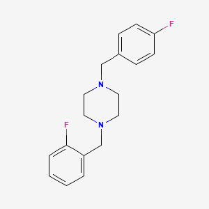 1-(2-fluorobenzyl)-4-(4-fluorobenzyl)piperazine