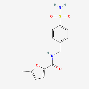 molecular formula C13H14N2O4S B5750755 N-[4-(aminosulfonyl)benzyl]-5-methyl-2-furamide 