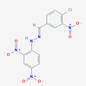 4-chloro-3-nitrobenzaldehyde (2,4-dinitrophenyl)hydrazone