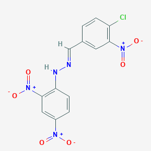 1-(4-chloro-3-nitrobenzylidene)-2-(2,4-dinitrophenyl)hydrazine