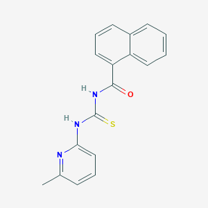 N-[(6-methylpyridin-2-yl)carbamothioyl]naphthalene-1-carboxamide