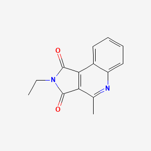 molecular formula C14H12N2O2 B5750838 2-ethyl-4-methyl-1H-pyrrolo[3,4-c]quinoline-1,3(2H)-dione 