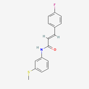 3-(4-fluorophenyl)-N-[3-(methylthio)phenyl]acrylamide