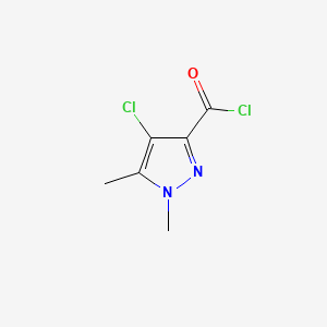 molecular formula C6H6Cl2N2O B575084 4-Chloro-1,5-dimethyl-1h-pyrazole-3-carbonyl chloride CAS No. 189224-46-2