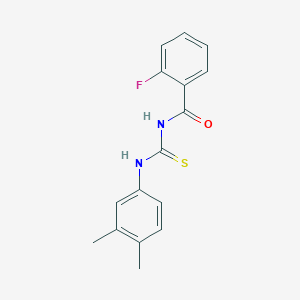 N-{[(3,4-dimethylphenyl)amino]carbonothioyl}-2-fluorobenzamide