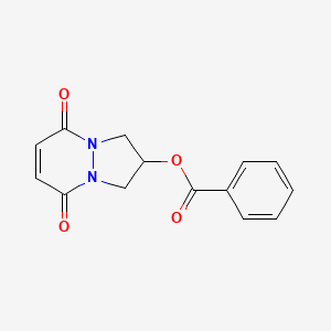 molecular formula C14H12N2O4 B5750864 5,8-dioxo-2,3,5,8-tetrahydro-1H-pyrazolo[1,2-a]pyridazin-2-yl benzoate 