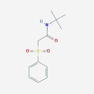 molecular formula C12H17NO3S B5750927 N-(tert-butyl)-2-(phenylsulfonyl)acetamide 