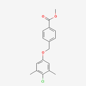 molecular formula C17H17ClO3 B5750969 methyl 4-[(4-chloro-3,5-dimethylphenoxy)methyl]benzoate 